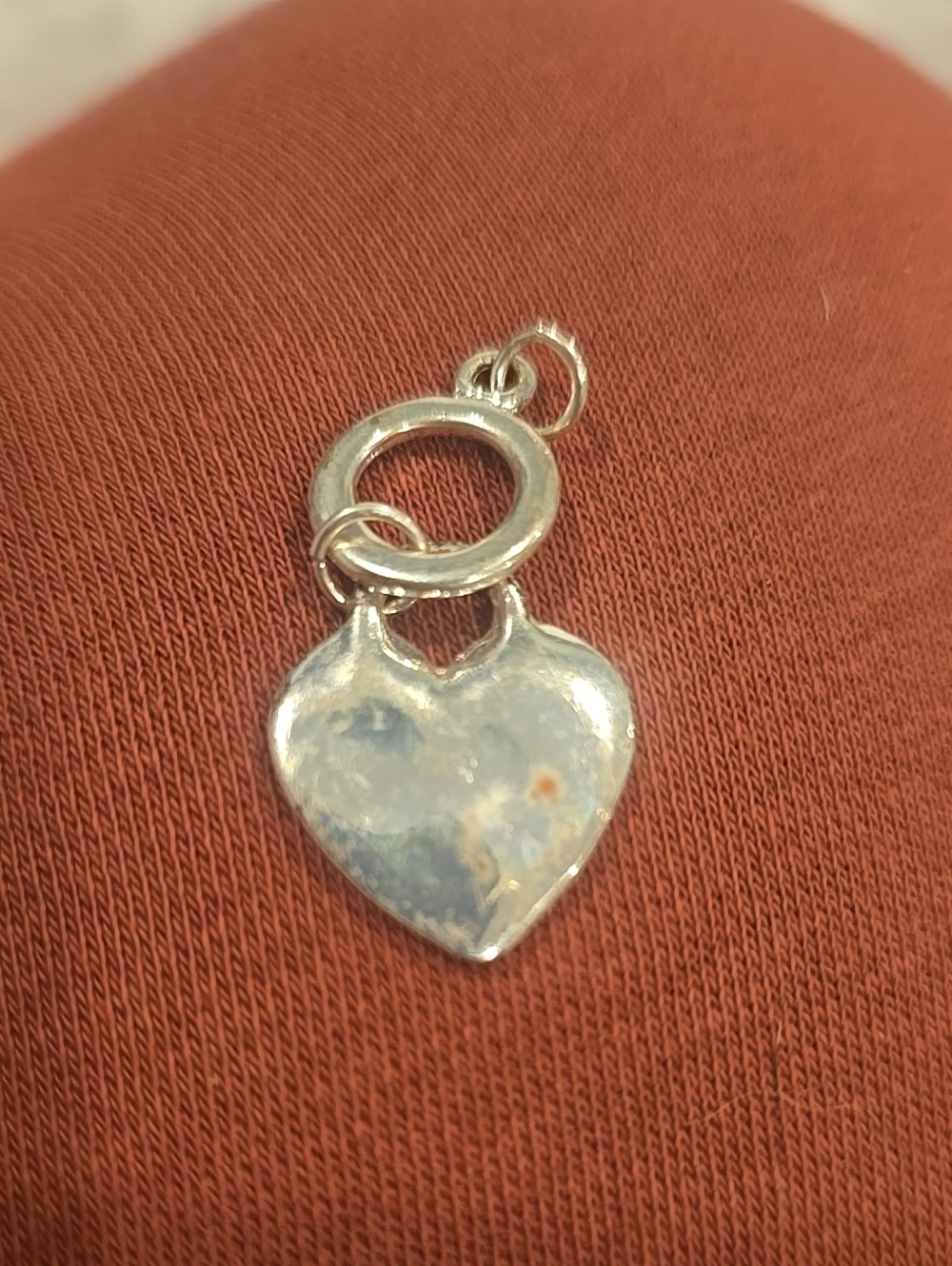 ❤️10/$40 Silver Tone Heart Charm Pendant in Silver